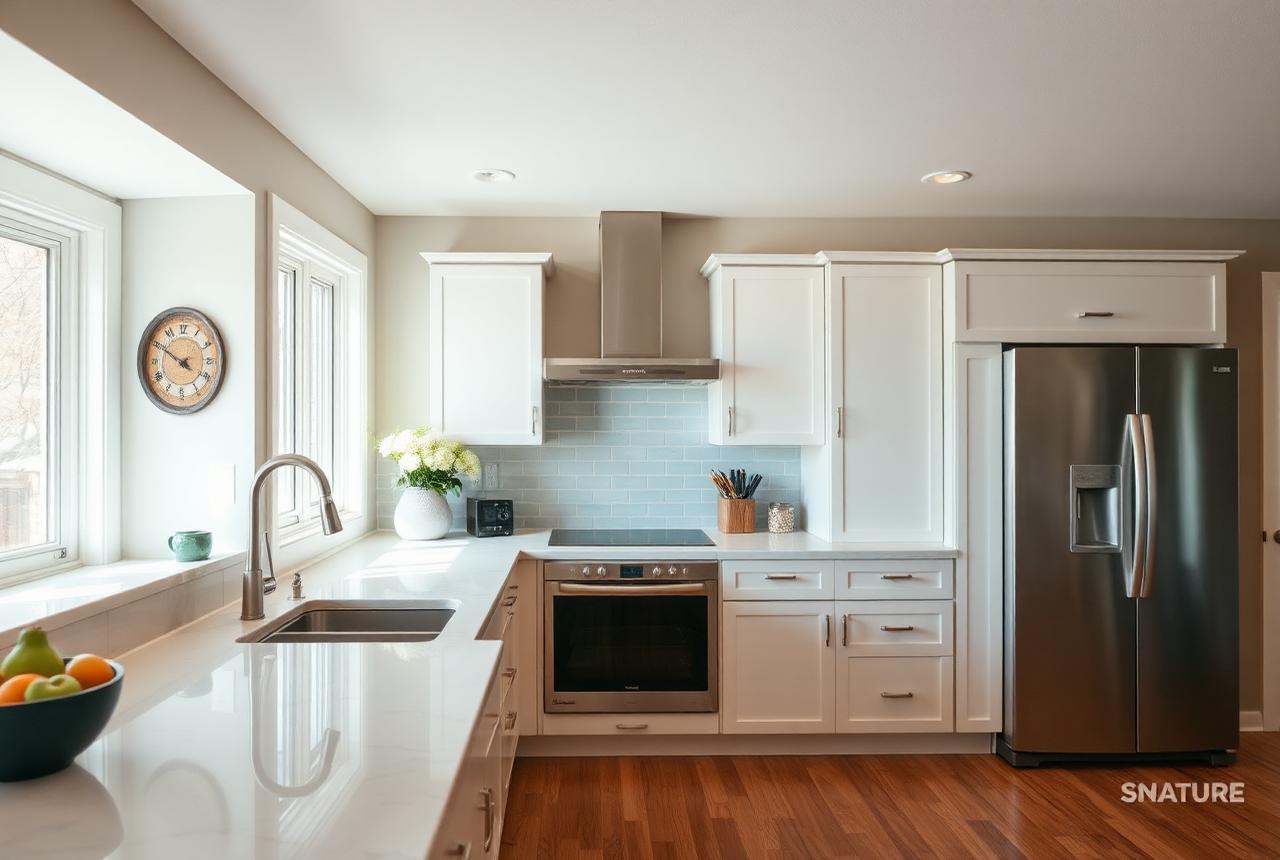 Detailed residential kitchen after a professional cleaning visit in Western New York